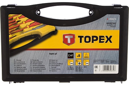 Набор отверток 1000В 8 шт Topex 39D674