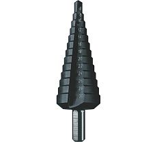 Сверло ступенчатое HSS TiAlN Gr.3, 6-30 мм, прямая канавка, трёхплоскостной хвостовик ZIRA ZI-500522