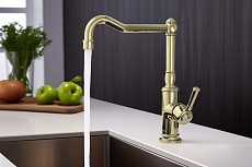 Смеситель для кухни Aquatek Классик AQ1580PG полированное золото