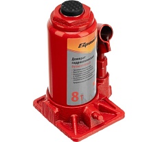 Гидравлический бутылочный домкрат Sparta Compact 8 т, h подъема 180-350 мм 50334