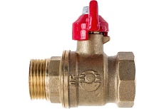 Латунный шаровой кран для воды Valfex OPTIMA 3/4&quot; ВР/НР ручка-бабочка 11Б27фт1М VF.218.L0B1.034.Bir