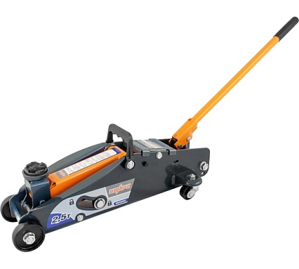 Подкатной домкрат с фиксатором в кейсе Ombra OHT225C 2.5 т 140-387 мм 55762 055762