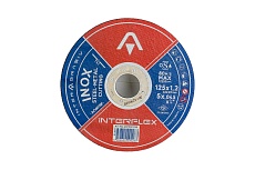Круг отрезной круг INOX A060TBF 125x1.2x22 мм, Т41, нержавеющая сталь, металл Interflex 4079121210
