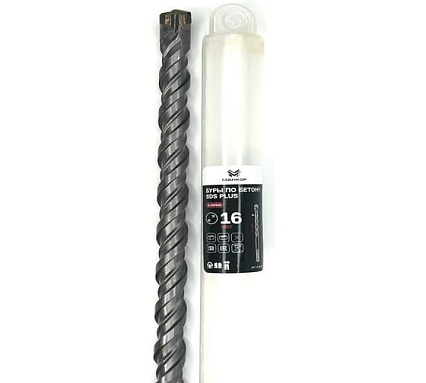Бур по бетону МАНКОР 12x160 мм, SDS-plus, Х-тип 12.160.4P
