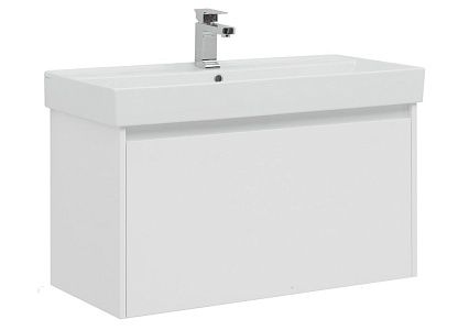 Тумба с раковиной Aquanet Nova Lite 90 см, 1 ящик