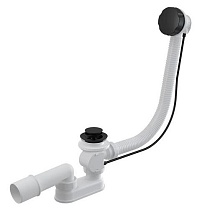 Слив-перелив Alcaplast A55BLACK-100 100 cм, черный матовый