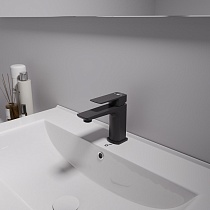 Смеситель для раковины Oliveeka D-Line OL-139003-MB черный матовый