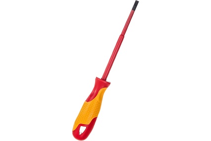 Диэлектрическая отвертка SL5.5х125мм, CrMo, до 1000В Gross 12943
