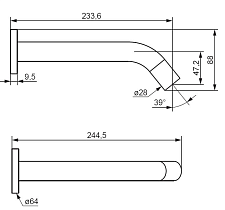 Смеситель для раковины Damixa Scandinavian Pure 360270300 сенсорный, черный