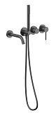 Смеситель для ванны Vincea Groove VBTW-4G1GM вороненая сталь