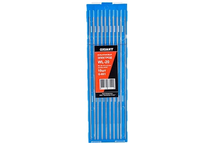 Электроды вольфрамовые WL-20-175 (10 шт; 2.4 мм; синий; AC/DC) Gigant G-601