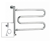 Полотенцесушитель электрический Margaroli Vento 510CRB хром