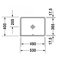 Раковина Duravit Starck 3 53x40 см, арт.0305490000