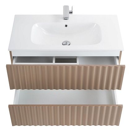 Тумба с раковиной Art&Max Elegant 90 см, LED подсветка