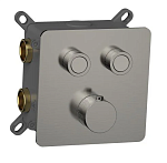 Смеситель для душа AQUAme AQM8811GM термостат, оружейный металл