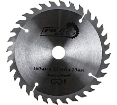 Диск пильный по дереву (160х20/16 мм; 32 зуб) Pilorama 501632