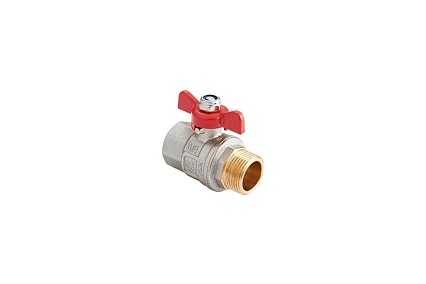 Шаровой кран MVI бабочка ДУ20, 3/4" ВН/НАР BV.514.05