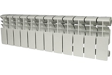 Алюминиевый радиатор Rommer Plus 200 12 секций RAL9016 89992