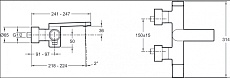 Смеситель для ванны Jacob Delafon Composed E73095-CP