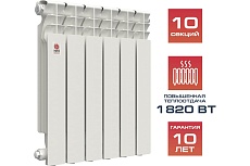 Алюминиевый радиатор Невинномысский радиаторный завод ЛЮКС 500/80 10 секций, 1820 Вт 55919