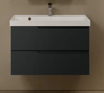 Мебель для ванной AQUAme S3 80 см антрацит