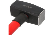 Кувалда BARTEX 4 кг, фибергласовая обрезиненная рукоятка 364673