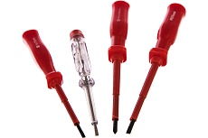 Набор диэлектрических отверток 3 предмета с тестером AV Steel AV-495103