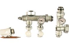 Смесительный узел для коллекторных групп без насоса Te-Sa 249KVD-065