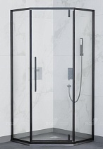 Душевой уголок RGW Stilvol SV-81-B 90x90 черный, прозрачное