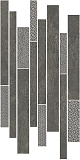 Декор Kerama Marazzi Ламелла серый темный мозаичный 25х50.2 см, SBM011\SG4585