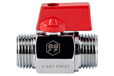 Шаровой кран PROFACTOR PF CHROME MINI для бытовой техники н/н 1/2 PF BMV 353