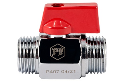 Шаровой кран PROFACTOR PF CHROME MINI для бытовой техники н/н 1/2 PF BMV 353