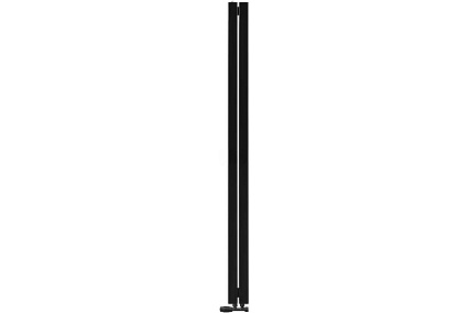 Вертикальный радиатор c нижним подключением ARBIOLA Mono V 1800-60-02 VR, RAL 9005 матовый черный 266663