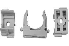 Крепежная клипса для монтажа газовым монтажным пистолетом FIXPISTOLS F-CPE50 серая, 25 шт. 2-2-4-4669