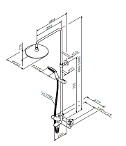 Душевая стойка Am.Pm Like F0780564 термостат