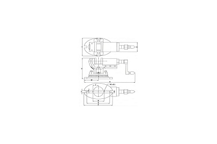 Станочные трехосевые тиски WILTON TLT/SP-50 WI11700EU 50х50