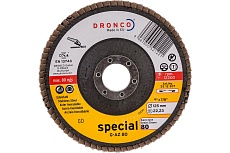 Диск абразивный лепестковый торцевой G-AZ K80 (125х22.23 мм) DRONCO 5212307