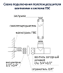 Комплект фитингов Aquatek AQ 2020BL вентиль квадратный, черный