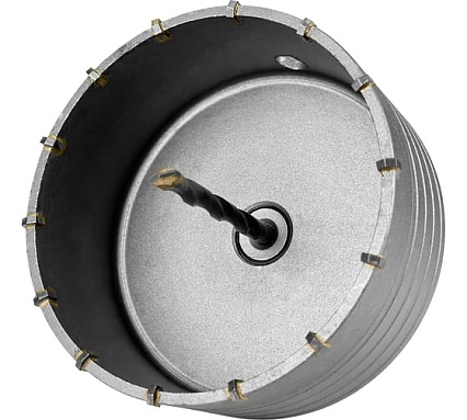Коронка в сборе по бетону (125 мм; М22) Vertextools 222-0125