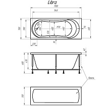 Акриловая ванна Marka One Libra 170x70