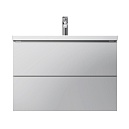 Тумба с раковиной Am.Pm Gem 80 см подвесная, белый глянец