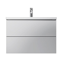 Тумба с раковиной Am.Pm Gem 80 см подвесная, белый глянец