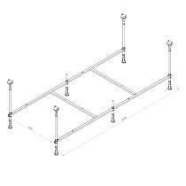 Каркас Am.Pm X-Joy W94A-170-075W-R 170x75 см