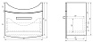 Тумба с раковиной Dreja Alfa 55, белая