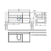Тумба с раковиной Iddis Bild 100 см белый BIL10W0i95K