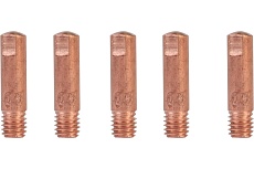 Наконечник контактный для горелки MIG 5 шт, М6x25, под проволоку 0.6 мм Patriot 605001810