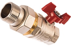 Шаровой кран RUB с накидной гайкой (&quot;американка&quot;), 1&quot; DN25 PN40, серия MILANO (S.90) S90F36