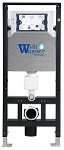 Комплект Weltwasser 10000011303 унитаз Merzbach 043 GL-WT + инсталляция + кнопка Amberg RD-CR