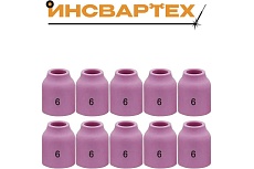 Сопло керамическое TIG Инсвартех 9-20-25 13N для газовой линзы №6, 10 шт IST0139