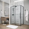 Душевой уголок Grossman Galaxy 120.K33.01.1310.21.02 130x100 шиншилла, черный матовый